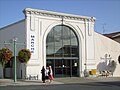 Les halles couvertes de Saujon, une des villes les plus commerçantes de la Charente-Maritime.