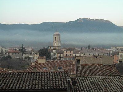 View of the village of Amer