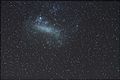 Large Magellanic Cloud 12 frames stacked each frame taken 8 sec. with steady camera. Canon EOS 7D with 85mm f/1.8 squeezed to f/2.5, at ASA 3200.