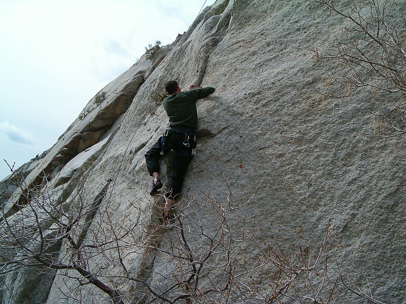 File:Climber on Granite.JPG