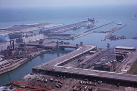 View of the site in 1963