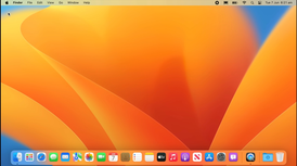 Рабочий стол ОС macOS Ventura