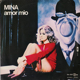 Обложка сингла Мины «Amor mio» (1971)