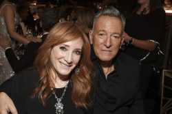 BEVERLY HILLS - JANUARY 7: Patti Scialfa and Bruce Springsteen at the 81st Annual Golden Globe Awards, airing live from the Beverly Hilton in Beverly Hills, California on Sunday, January 7, 2024, at 8 PM ET/5 PM PT, on CBS and streaming on Paramount+. Photo: Todd Williamson/CBS via Getty Images)