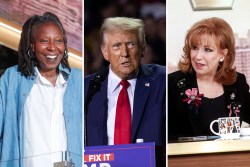 Joy Behar Whoopi Goldberg Donald Trump