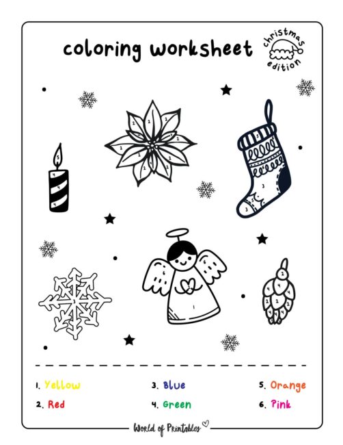 Christmas Holiday Worksheets