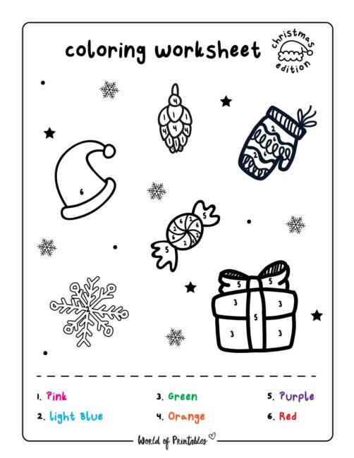 Xmas Worksheet