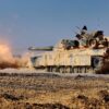 An M1A1 Abrams Main Battle Tank with 24th Marine Expeditionary Unit, fires its 120 mm smoothbore cannon during a live-fire event as part of Exercise Eager Lion 2015 in Jordan, May 9, 2015. Eager Lion is a recurring multinational exercise designed to strengthen military-to-military relationships, increase interoperability between partner nations, and enhance regional security and stability. This is similar to U.S. tanks given to Ukraine. Image: Creative Commons.