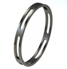 Black Titanium Bangle - Square Cut