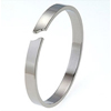 Titanium Bangle - Curved Gap