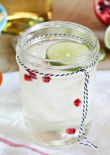 Pomegranate Lime Spritzer