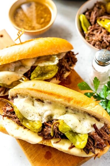 easy shredded beef sandwiches