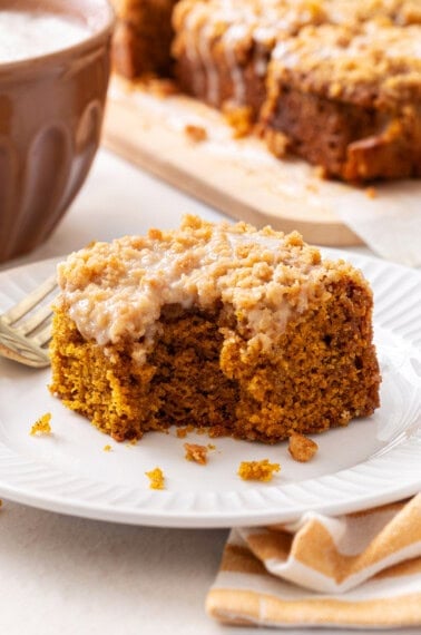 Pumpkin spice coffee cake.