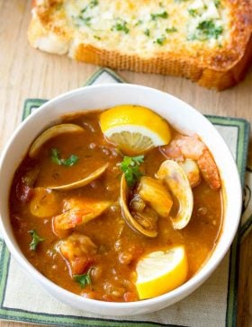 Seafood Cioppino Recipe | ASpicyPerspective.com