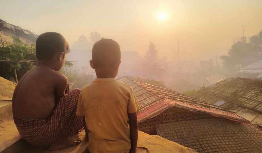 Two Kids from the Rohingya Community in Cox's Bazar, Bangladesh