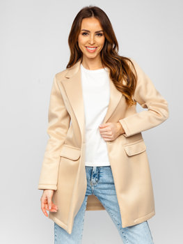 Bolf Damen Kurz Mantel Beige  20672