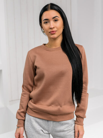 Bolf Damen Sweatshirt ohne Kapuze Beige  W01A1