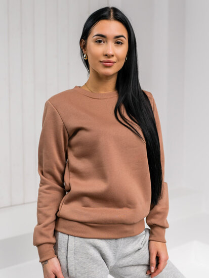 Bolf Damen Sweatshirt ohne Kapuze Beige  W01A1