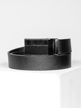 Cinturón de cuero para hombre Negro Bolf C012