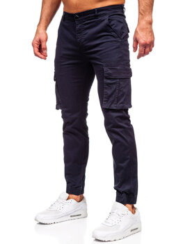 Pantalón jogger cargo para hombre azul oscuro Bolf MP0202BS