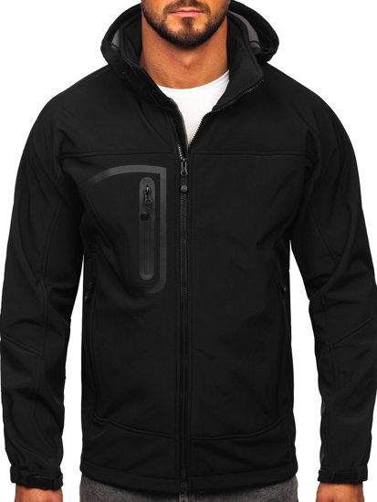 Geacă softshell neagră Bolf T019