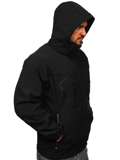 Geacă softshell neagră Bolf T019