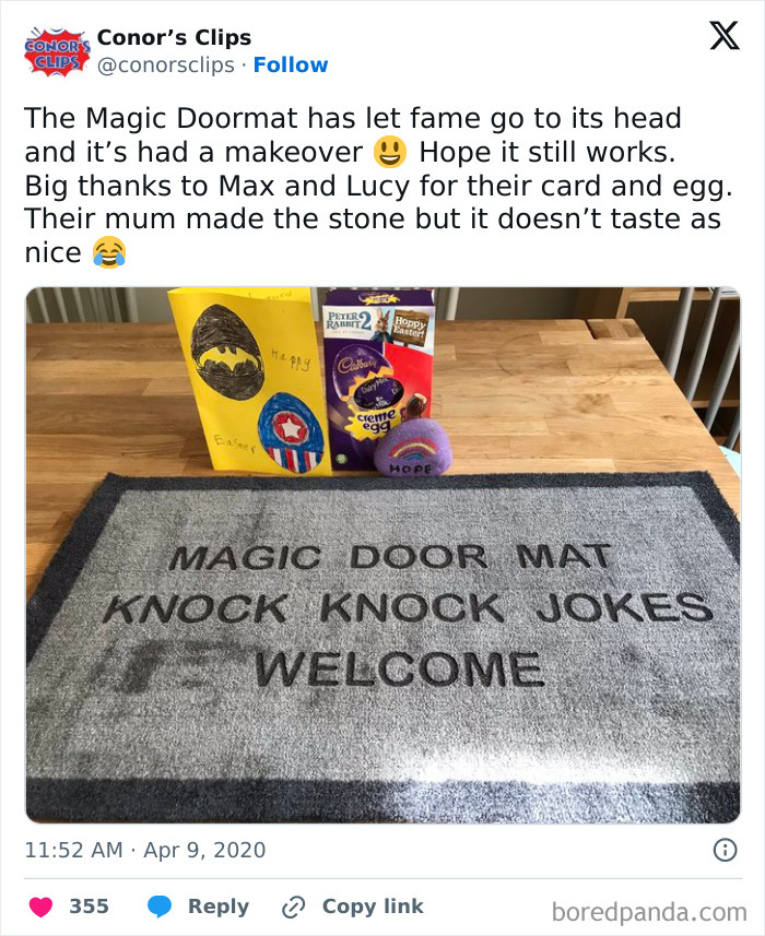 The Magic Doormat Has Let Fame Go To Its Head And It’s Had A Makeover