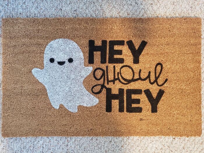 Doormat I Made For Halloween