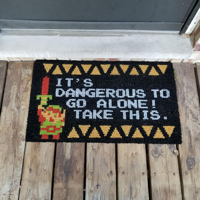 There Was No Way I Was Walking Out Of Gamestop Without Buying This Loz Doormat