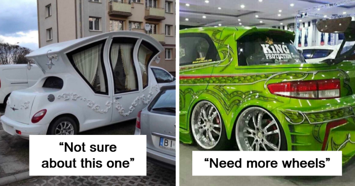 Automotive Abominations: 70 Times Car Owners Took Modding Too Far (New Pics)