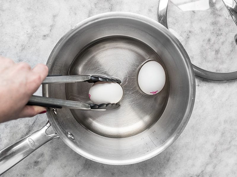 Add Eggs to Boiling Water