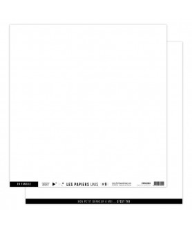 Papier Uni No 9 BLANC PUR