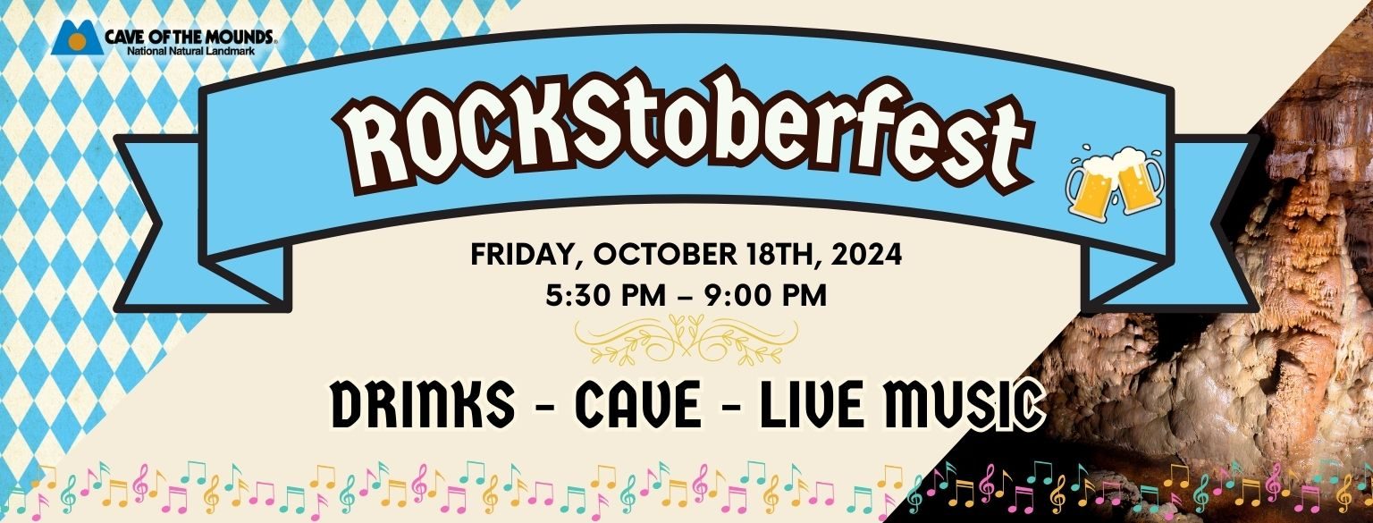 Cave After Dark ROCKStoberfest October 18th from 5:30 to 9 PM