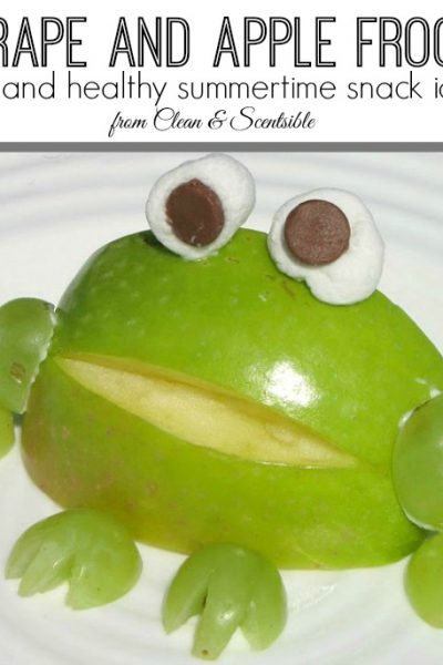 Apple frogs - such a fun and healthy snack idea!