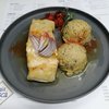 Lombo de Bacalhau com Puré de Grão de Bico