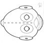 Disegno da bucherellare - maschera 14