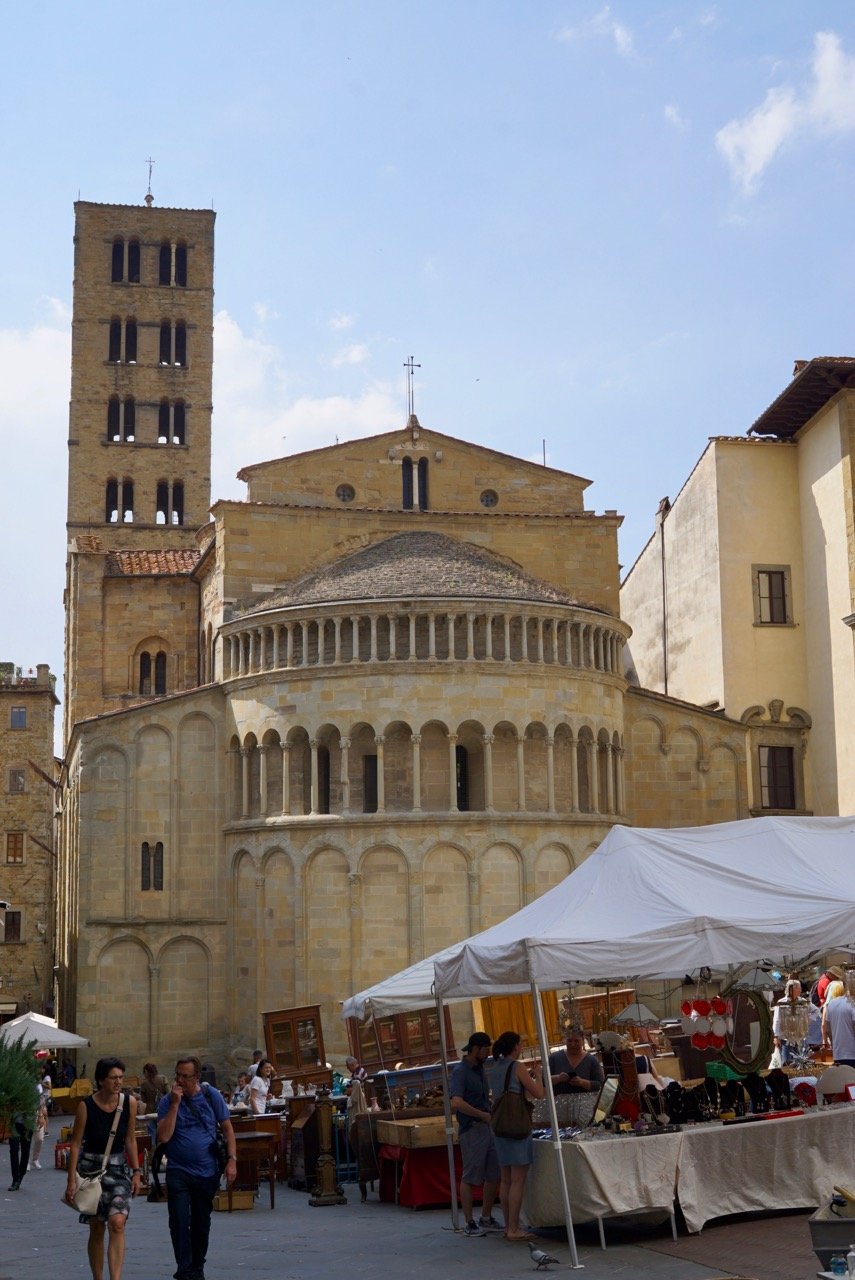 Feira de antiguidade em Arezzo