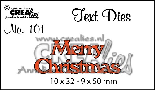 Text Die no. 101 Merry Christmas