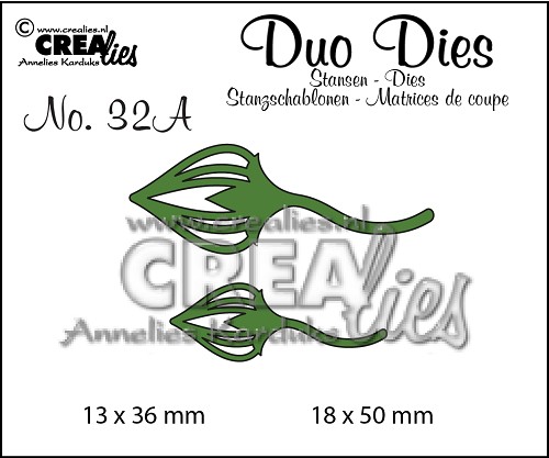 Duo Dies no. 32A, Blaadjes 2 spiegelbeeldig