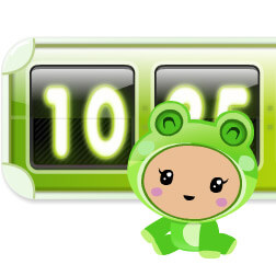  Kawaii Frog Clock