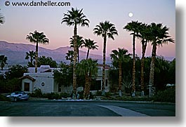 borrego, borrego springs, california, horizontal, houses, moon, nite, springs, west coast, western usa, photograph