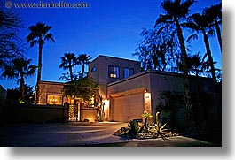 borrego, borrego springs, california, horizontal, houses, nite, slow exposure, springs, west coast, western usa, photograph