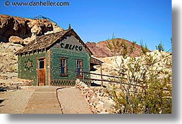 bottles, calico, california, horizontal, houses, west coast, western usa, photograph