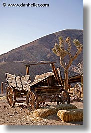 calico, california, old, vertical, wagons, west coast, western usa, photograph