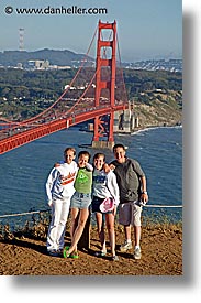 bridge, california, childrens, golden gate, golden gate bridge, hiking, national landmarks, san francisco, vertical, west coast, western usa, photograph