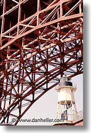 bridge, california, golden gate, golden gate bridge, national landmarks, san francisco, under, vertical, west coast, western usa, photograph