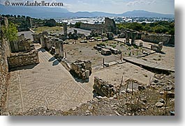 architectural ruins, europe, horizontal, kalkan, mosaics, roman, turkeys, photograph