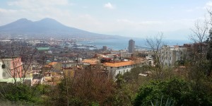 Vista aérea de Nápoles desde el Vomero