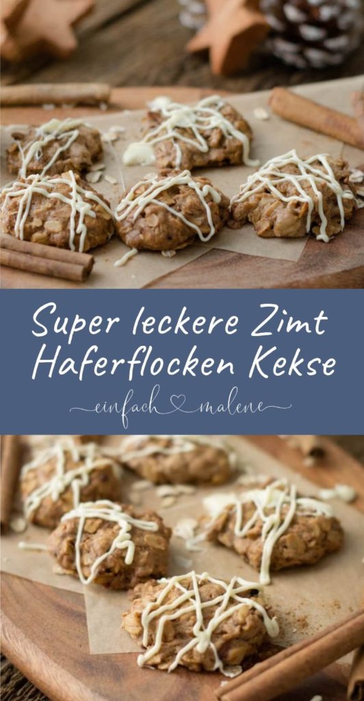 Haferflockenkekse gehen einfach immer!!! Mit diesen Zimt Cookies könnt ihr in die Adventszeit starten, denn die Cookies duften bereits beim Backen wunderbar nach Zimt - gelingen garantiert.!