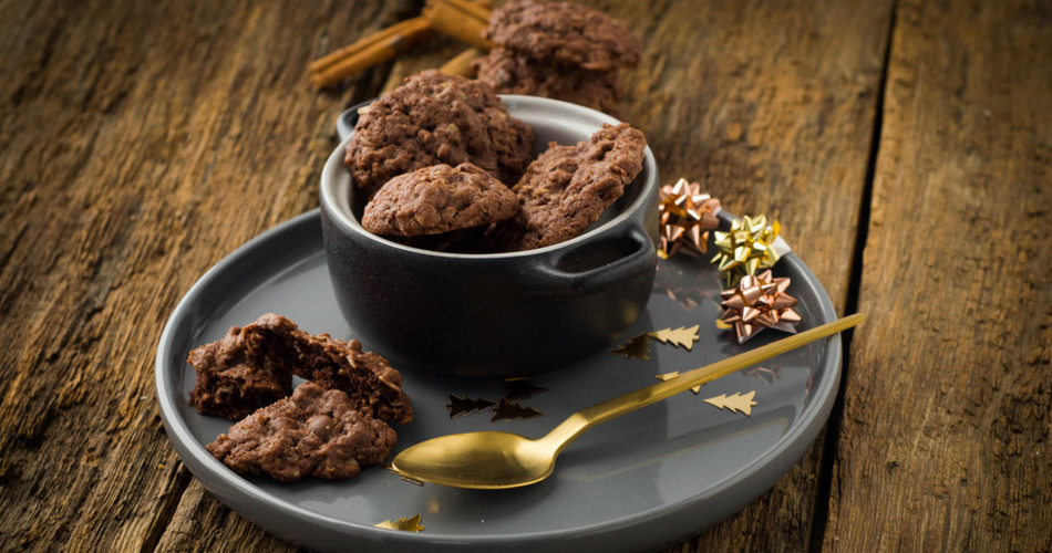 Super leckere Schoko Zimt Haferflockenkekse oder Hafer Dinkel Cookies